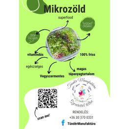 Mikrozöldek, zöldségek frissen