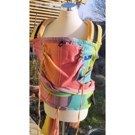   Hozott kendőből készült hordozó - félcsatos, hibrid hordozó